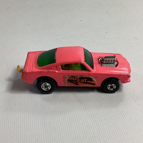 1970 Lesney Matchbox Superfast 8 Wild Cat Dragster Pink In Box Made In England - Picture 4 of 13