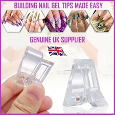 NAIL TIPS CLIP QUICK BUILDING POLY UV NAIL BUILDER GEL EXTENSION CLAMP✔NAIL ART✔