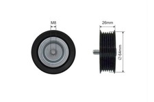 Poulies diverses Mercedes 207
