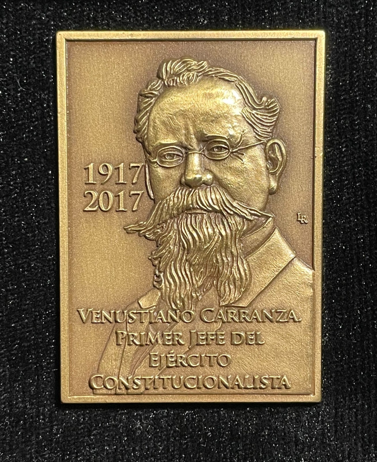 Mexico 2017 Carranza Primer Jefe del Ejercito Constitucionalista Bronze