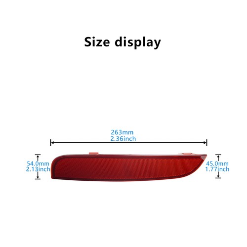 Right Rear Tail Bumper Reflector No Light Assembly For 2008-15 Volvo S40 II V50 - Picture 7 of 16