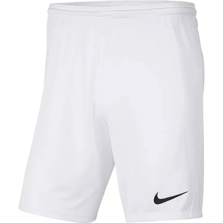 Nike Park Mens Dri-Fit Shorts Sports Gym Football Training Running White S-XXL