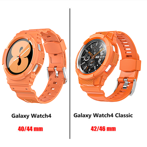Per Samsung Galaxy Watch 4 40/44 mm classico 42/46 mm cinturino sportivo TPU con custodia - Foto 15 di 28