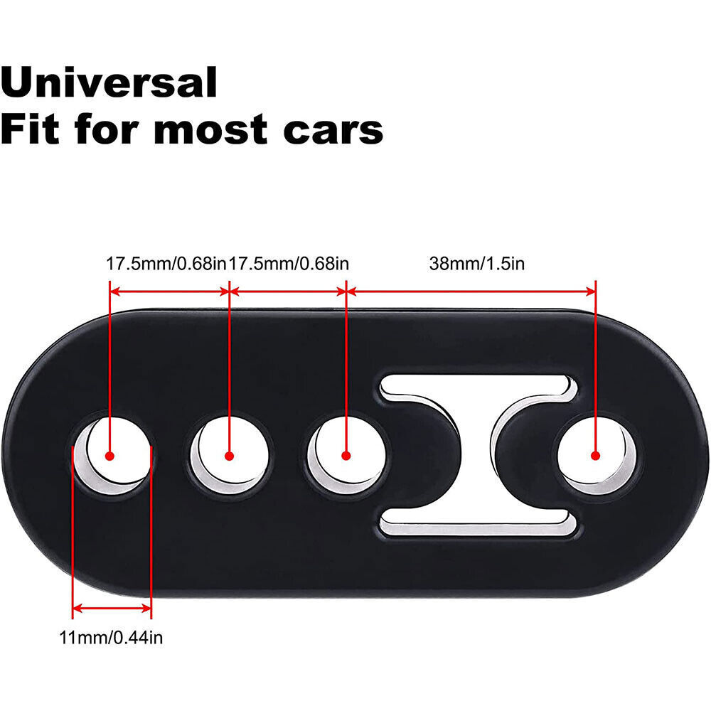 4Pc Performance Polyurethane Rubber Exhaust Hangers Adjustable Muffler