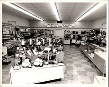 1950s Photo Top Value Stamps Redemption Store Interior Gifts 8 x 10 Mid Century