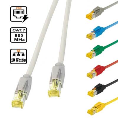 Premium Patchkabel Leoni MegaLine flex CAT7 Kabel Hirose TM31 Cat6A Stecker
