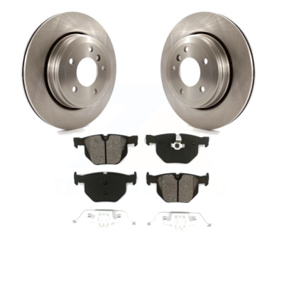 Rear Disc Rotors & Semi-Metallic Brake Pads For BMW 530i 528i 525i RWD OPEN BOX