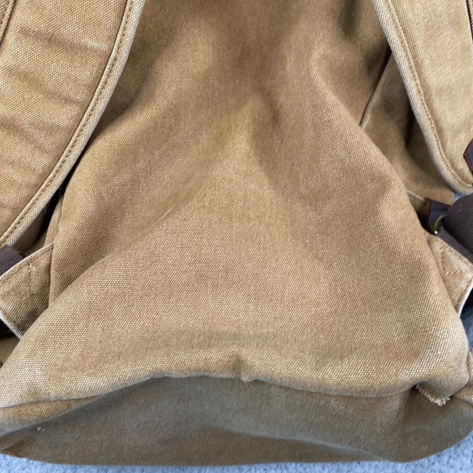 Augur Strauss Backpack Brown Adjustable Canvas 14… - image 7