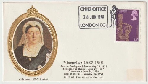 28/6/1978 UK GB Cover - Queens & Kings - Victoria 1837 - 1901