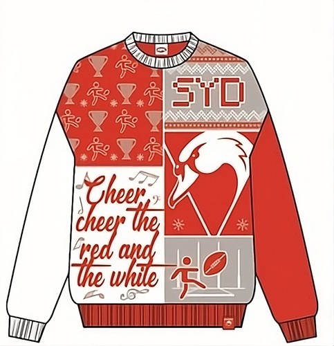 Team AFL Football Mens Adults Ugly Crew Sweater - Picture 7 of 9