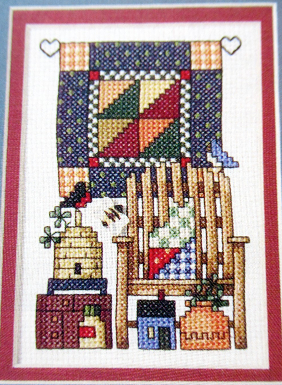 Seasons of Strength Red Flowers Kids Stitch Whom He Loves CROSS STITCH PATTERNS
