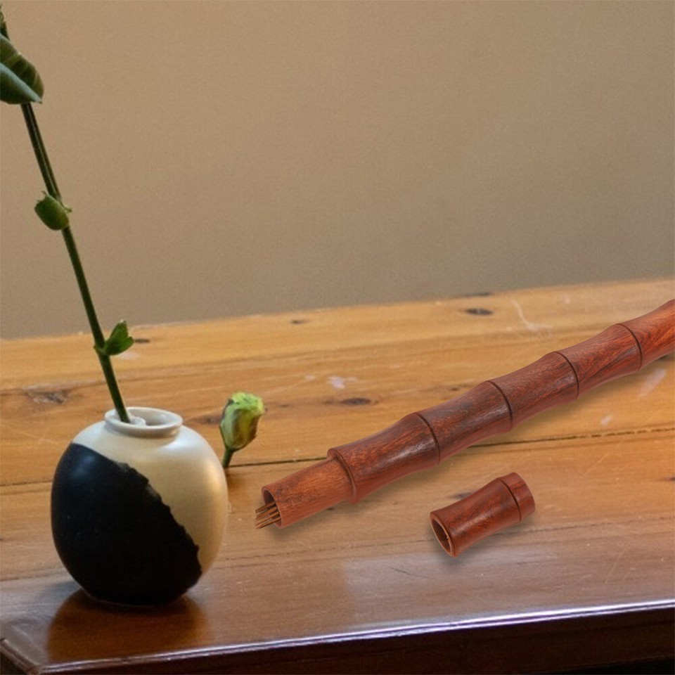 Wood Incense Tube Imitation Bamboo Joint Incense Sticks Container