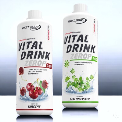 Best Body Nutrition Low Carb Vital Drink 2 x 1 Ltr. Getränke Sirup 11,98  /Ltr. 