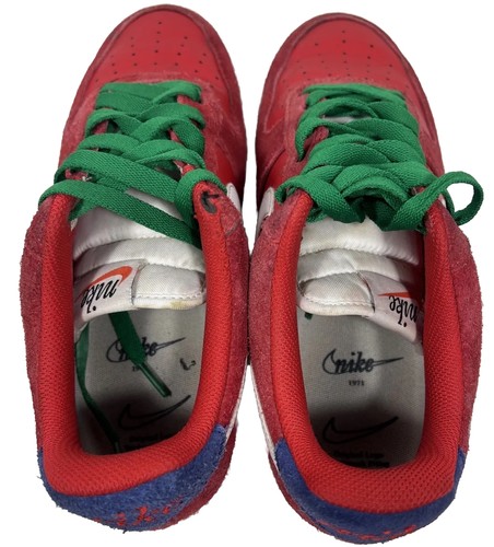 Size 7.5-Nike Air Force 1 Low First Use University Red  DB3597 600 - Picture 8 of 12