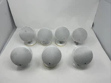 Lot Of (7) Morel SoundSpot SP-1 Piece Home Theater Satellite Speakers White