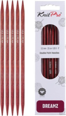 Knitter's Pride/ KnitPro 8'' Dreamz Double Pointed Knitting Needles Set of 5 