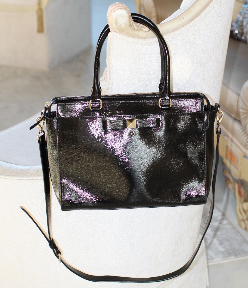 ケイトスペード　ビジネスバッグ Kate Spade crinkle patent leather shopper, tote briefcase laptop
