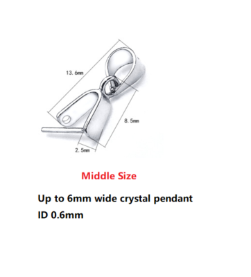 Open Leaf Pinch Bail In Sterling Silver - DIY Jewelry - Foto 5