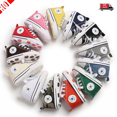 Jungen Baby Mädchen Lauflernschuhe Crib Sneaker Schuhe Krabbelschuhe Turnschuhe