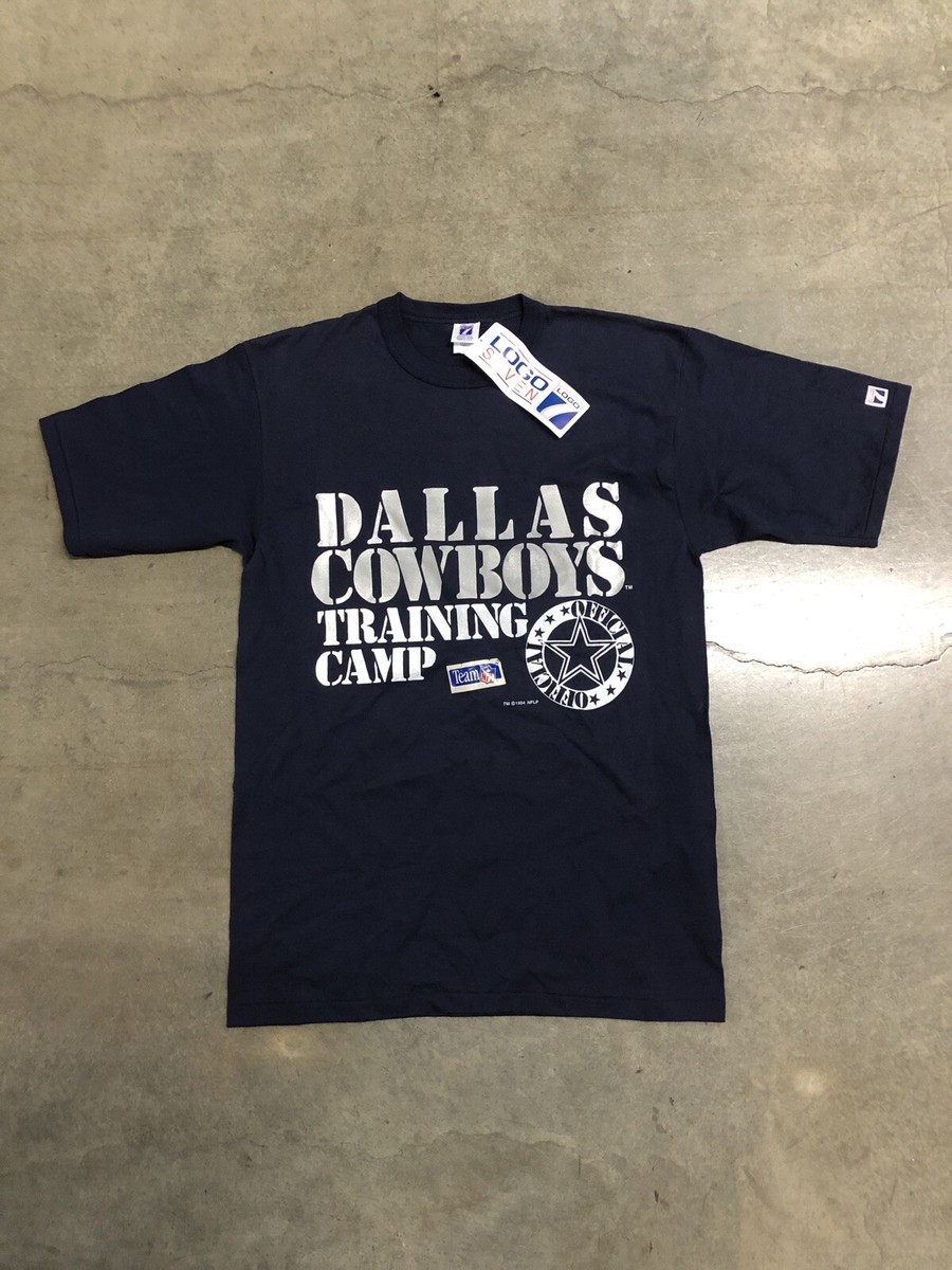 Vintage 90's Dallas Cowboys Training Camp Logo 7 T-Shirt Adult