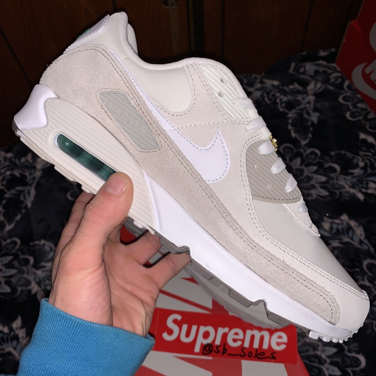 nike air max 90 sail white cream