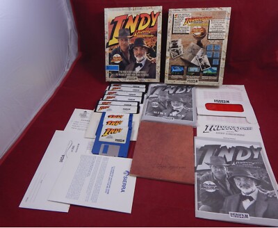 PC DOS: Indiana Jones and the Last Crusade:  Lucasfilm 1989 + Hint Book