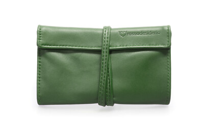 Porta Tabacco In Pelle Scamosciata Con Cerniera | Borsello Per Cartine E Filtri | 5 Colori Disponibili - Foto 7