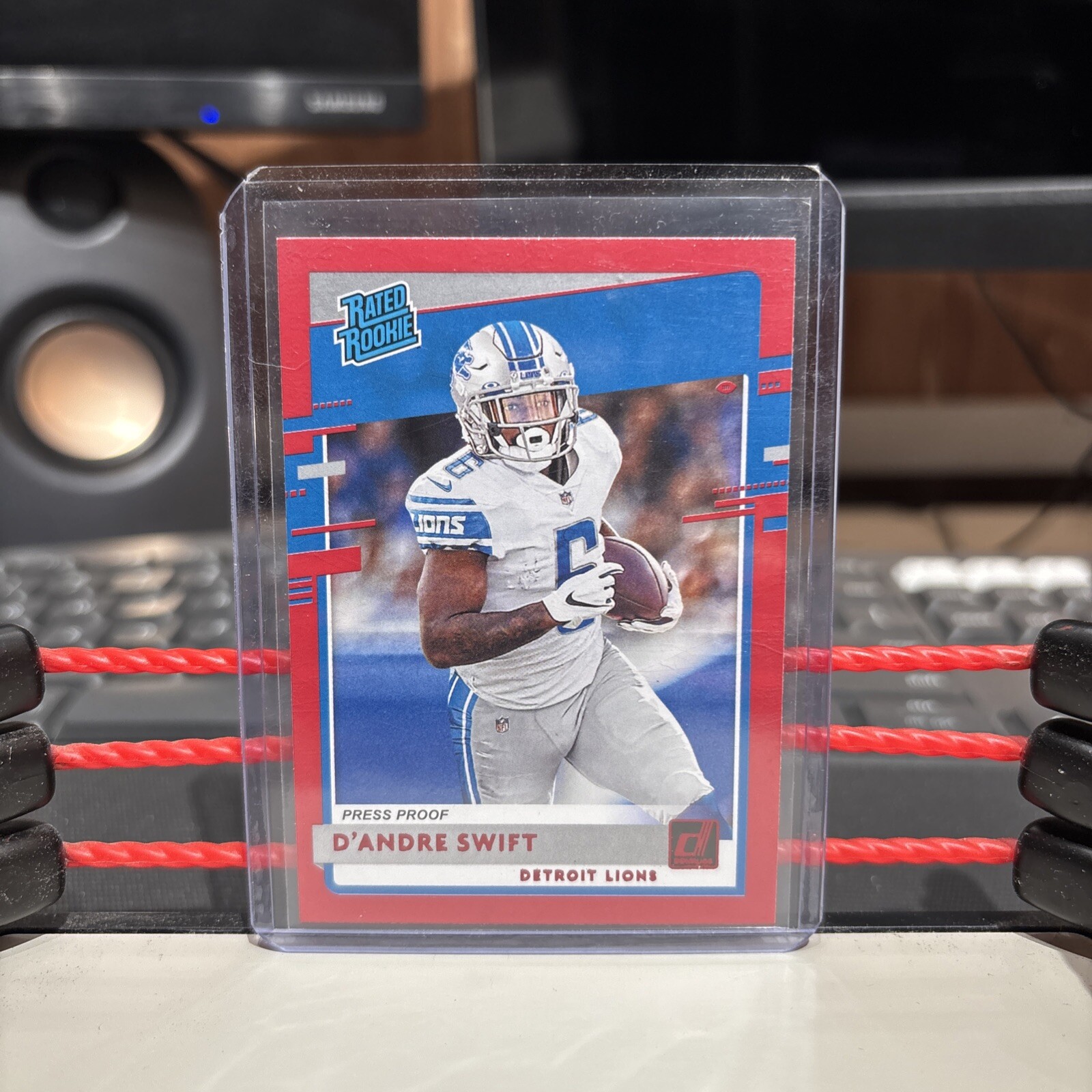 2020 Panini Donruss - Rated Rookie Press Proof Red #309 D'Andre Swift (RC)