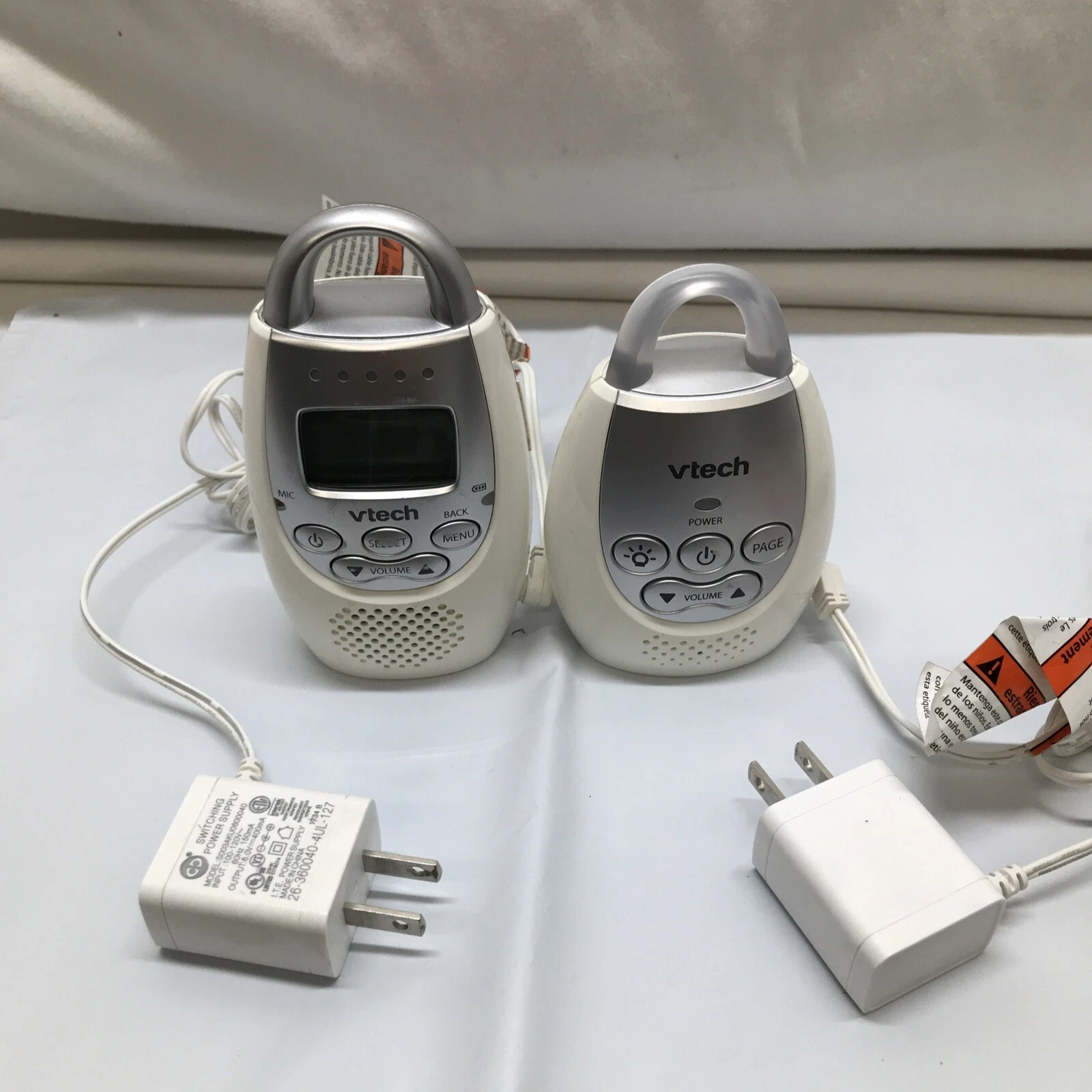 VTech Model DM221 BU & PU Audio Baby Parent Child Monitor Works