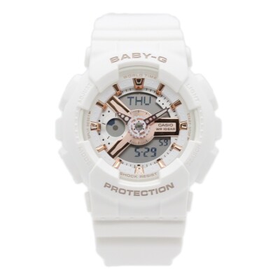 CASIO Baby-G BA-110XRG-7AJF Analog & Digital Quartz Shock-Resistant  White