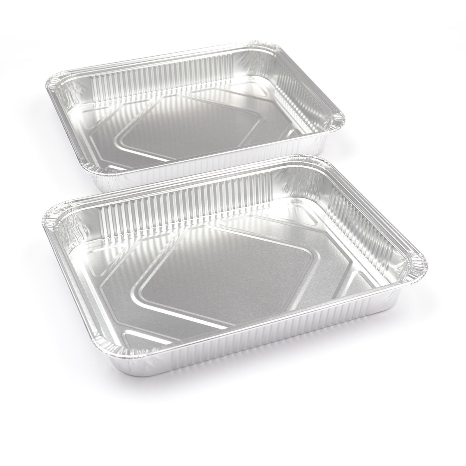 100 Stück Aluschalen ungeteilt R879G ohne Deckel (227×177×30mm  