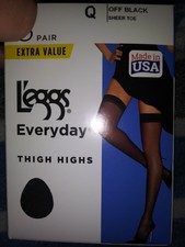 L'eggs Everyday Thigh Highs Size Q off 