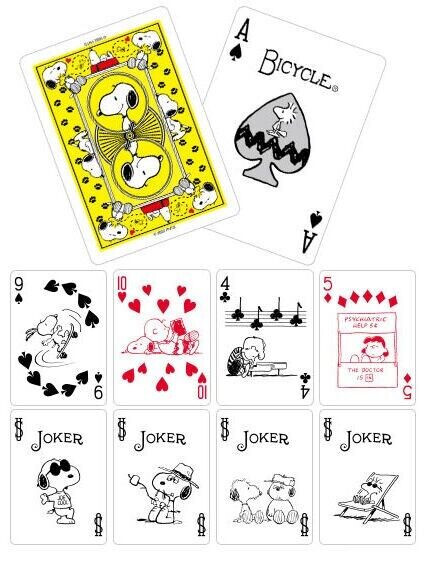 Bicycle x Peanuts Playing Cards One Deck Charlie Brown Snoopy NEW