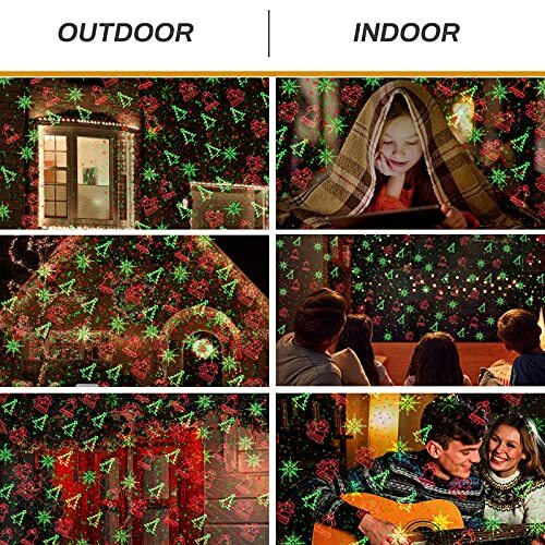 Christmas Lights Projector Outdoor, Waterproof Christmas Laser Lights Black - Picture 7 of 7