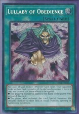 Yugioh Lullaby of Obedience Secret Rare RA04