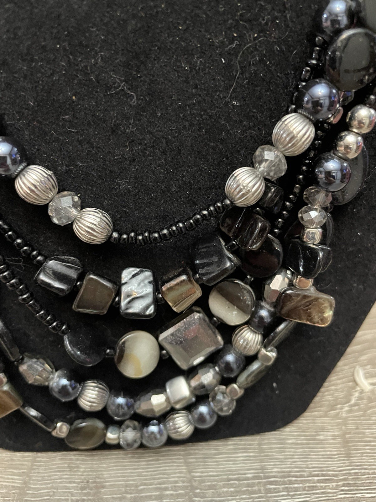 Jules B. Multi Strand Beaded Statement Necklace B… - image 2