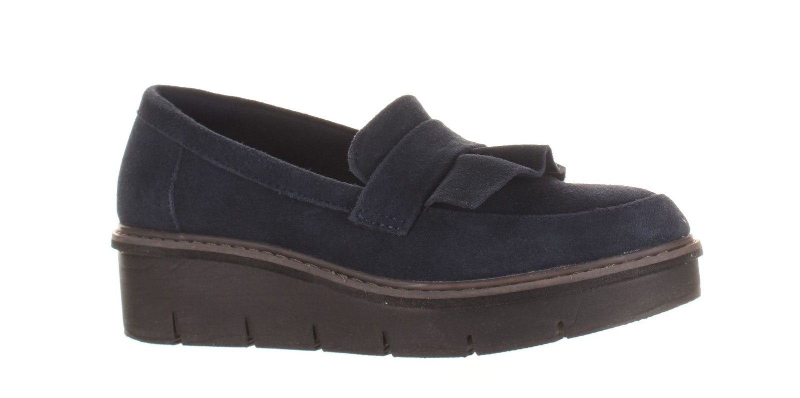 Clarks Womens Airabell Blue Heels Size 7.5 Comfort Elegance 7782827
