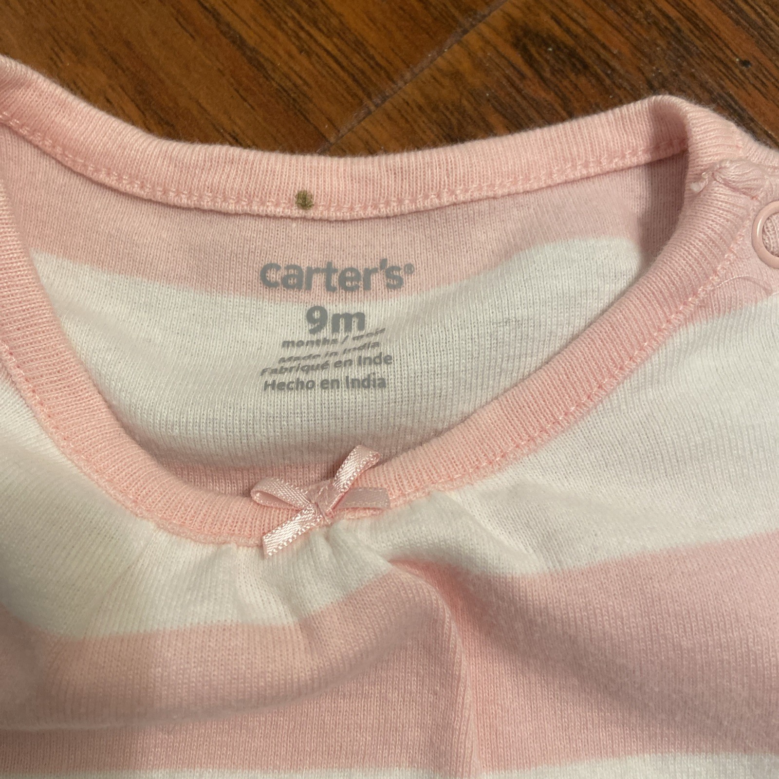 Girl’s 9 Month Summer One Piece Romper Striped