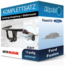 Für Ford Fusion 05- AUTO HAK Anhängerkupplung starr + 13polig E-Satz neu