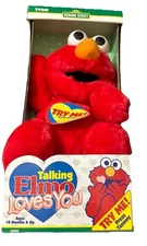 Fisher Price Sesame Street ELMO Loves You 16” Plush Doll 1997 New In Box