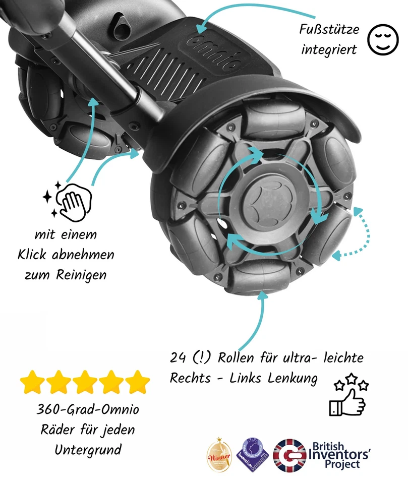 OMNIO | Adventure-Buggy | kann wie ein  Rucksack getragen werden | bis 27.000 g - Bild 3 von 4
