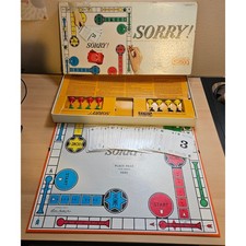 Vintage Sorry! 1964 Parker Brothers Slide Pursuit Game- Made in USA