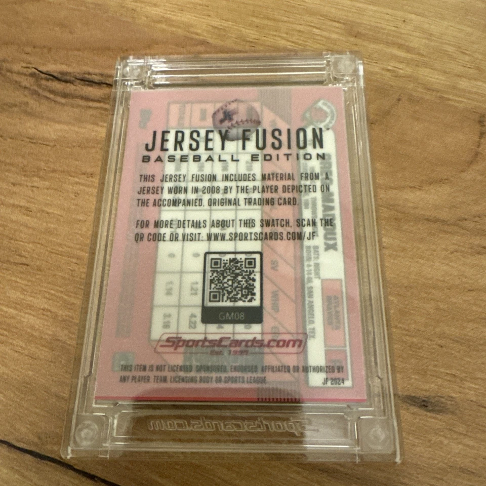 Camiseta Greg Maddux parche fusión automático 2008 autógrafo Bowman 🔥 Foto 2 de 2