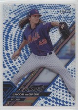 2017 Topps High Tek Pattern 1 Blue Rainbow 16/75 Jacob deGrom #HT-JDE 1v3