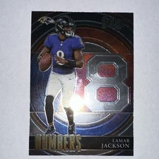 Panini 2021 Select Numbers Lamar Jackson SN-5 Baltimore Ravens NFL Football Card