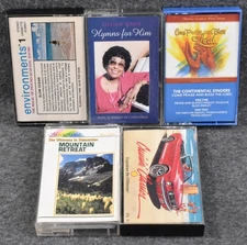 Lot of 5 Gospel & Relaxing Ambience Casette Tapes Lillian Sings Mountain Retreat