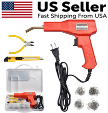 Plastic Welder Kit Soldering Hot Stapler Bumper Repair Welding Gun 200 Staples Plastic Welder Kit Soldering Hot Stapler Bumper Repair Welding Gun 200 Staples