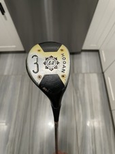 Vintage Ben Hogan Dynamic Black Persimmon 3 Wood Speed Slot Steel Shaft