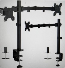 NEW Vivo Single and Dual LCD Monitor Desk Mount Kit for Triple Screen Display Bk