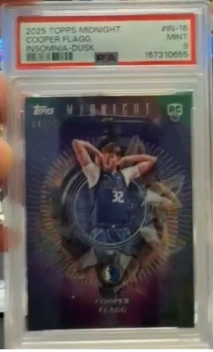 Cooper Flagg [Dusk] #IN-16 2025 Topps Midnight Insomnia card